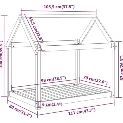 Koiransänky 61-111x50-80x70-100cm, mänty, eri kokoja ja värejä