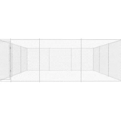 Koiratarha, galvanoitu teräs, 570x570x185cm