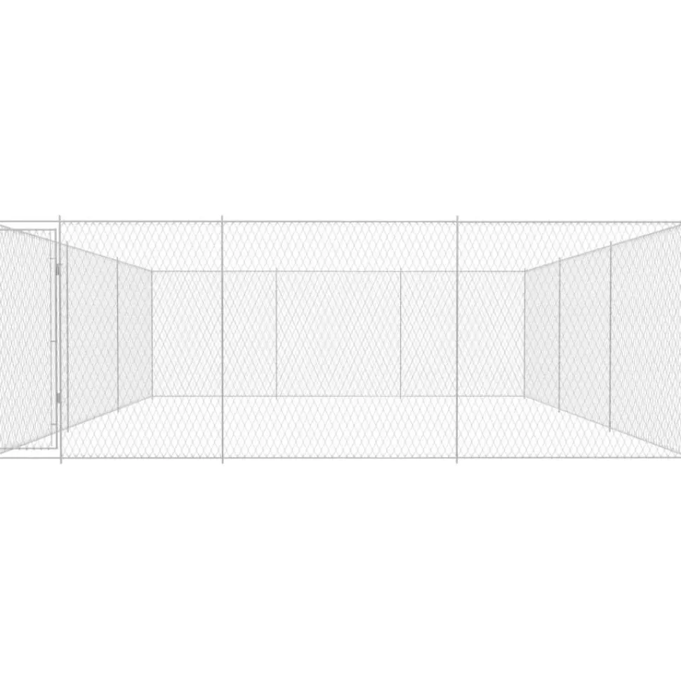 Koiratarha, galvanoitu teräs, 570x570x185cm