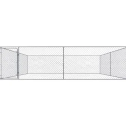 Koiratarha, galvanoitu teräs, 4x4x1m