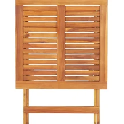 Kokoontaitettava puutarhapöytä 70x70x75 cm akaasiapuu