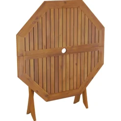 Kokoontaittuva puutarhapöytä 90x75 cm, täysi akaasiapuu