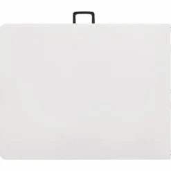 Kokoontaittuva puutarhapöytä valkoinen 180x72x72 cm polyeteeni