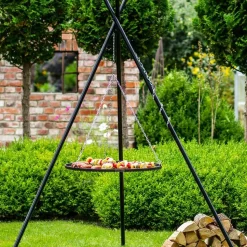 Kolmijalkagrilli Gop CookKing, Ø60cm, korkeus 210 cm, raakateräs