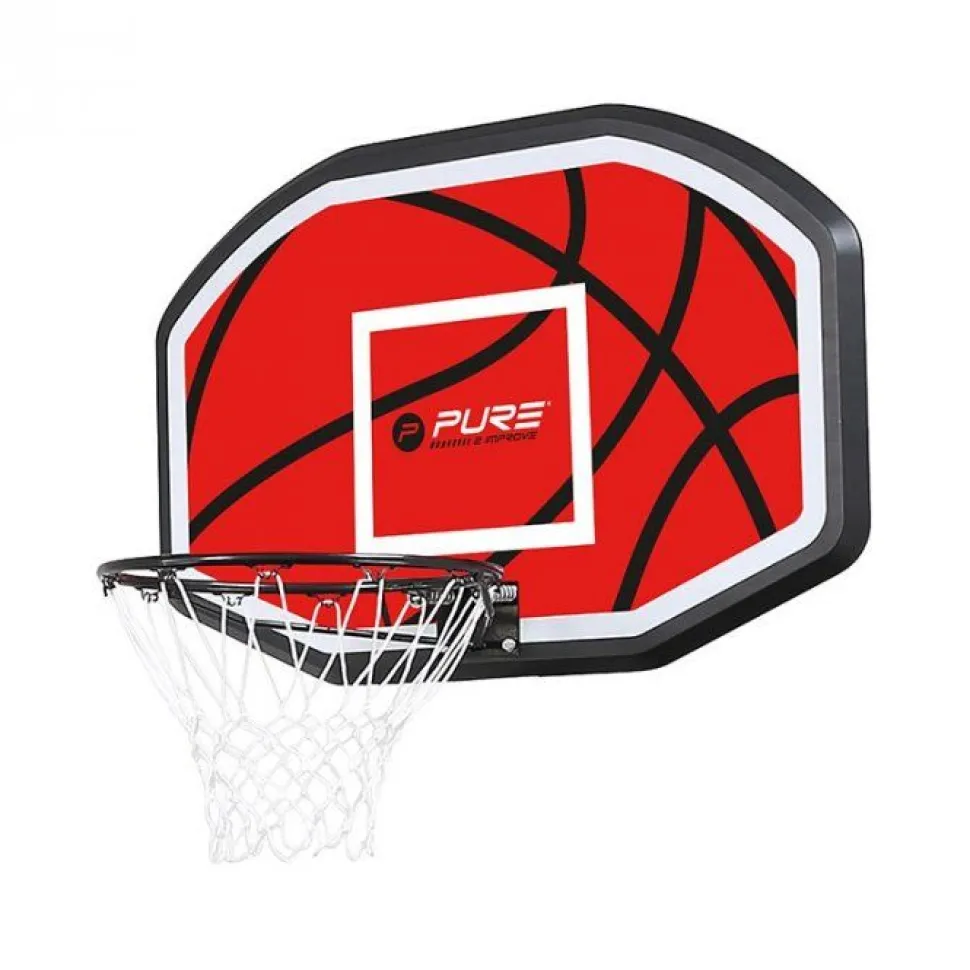 Koripallolevy Pure2Improve Basketball Backboard seinäkiinnitys