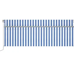 Käsin sisäänkelattava markiisi verhot/LED 3,5x2,5 m kerma