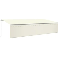 Käsin sisäänkelattava markiisi verhot/LED 3,5x2,5 m kerma