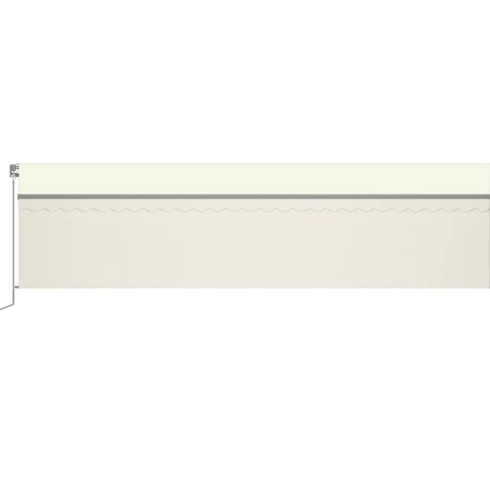 Käsin sisäänkelattava markiisi verhot/LED 3,5x2,5 m kerma