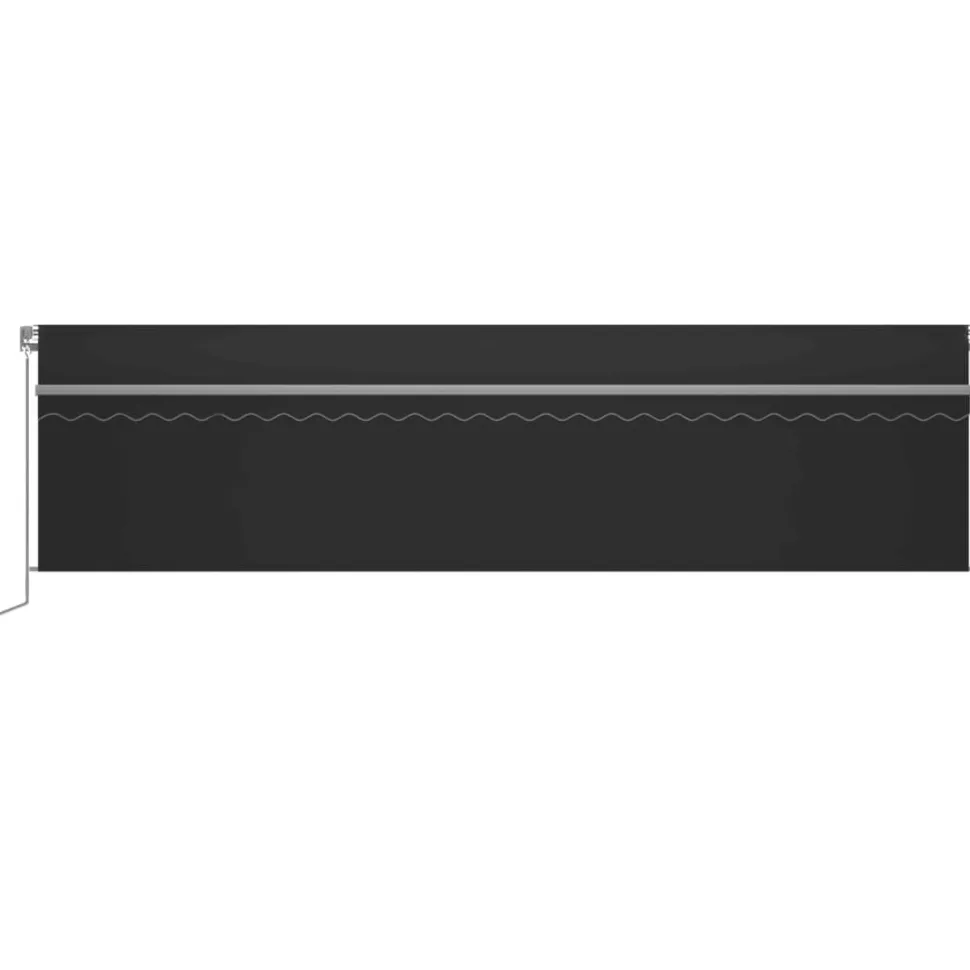Käsin sisäänkelattava markiisi verhot/LED 3,5x2,5 m kerma
