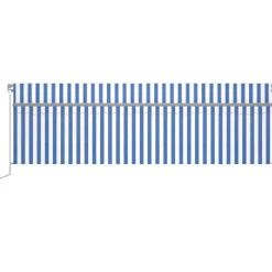Käsin sisäänkelattava markiisi verhot/LED 3,5x2,5 m kerma