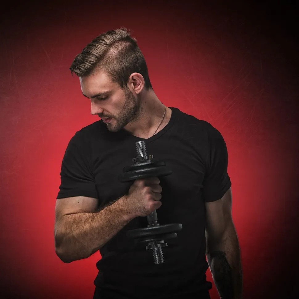 Käsipainosetti salkussa Fit'n Shape 2 kpl säädettävät 20 kg