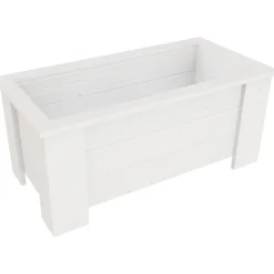 Kukkalaatikko Miljöökoriste 35x80x41cm, valkoinen