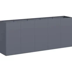 Kukkalaatikko antrasiitti 200x40x80 cm kylmävalssattu teräs (60726)