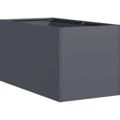 Kukkalaatikko antrasiitti 40x80x40 cm kylmävalssattu teräs (60733)