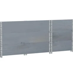 Kukkalaatikko harmaa 100x50 cm täysi mänty (95429)