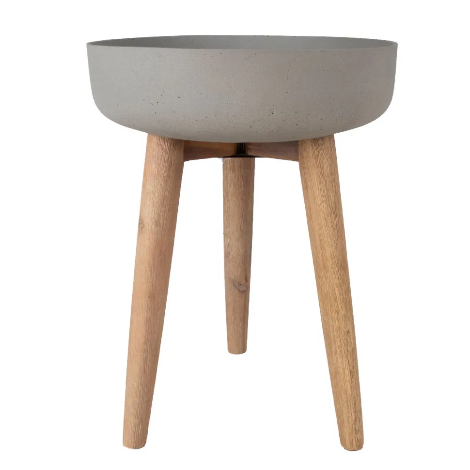 Kukkaruukku Home4You Sandstone ø39x51cm, harmaa