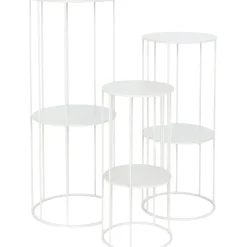 Kukkateline Home4You DEIA STAND L Ø28xK70 cm, lämpimänharmaa