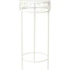 Kukkateline Home4You SANDY Ø30xK70 cm, antiikinvalkoinen