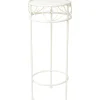 Kukkateline Home4You SANDY Ø25xK60 cm, antiikinvalkoinen