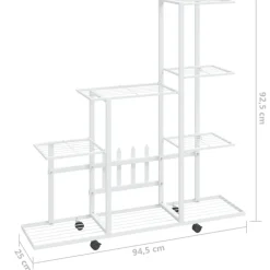 Kukkateline, metallia, eri kokoja ja värejä