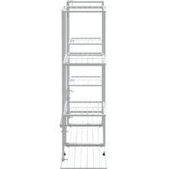 Kukkateline 94,5x25x89 cm valkoinen rauta