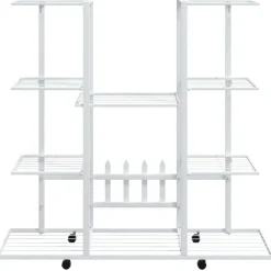 Kukkateline 94,5x25x89 cm valkoinen rauta