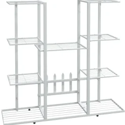 Kukkateline 94,5x25x89 cm valkoinen rauta