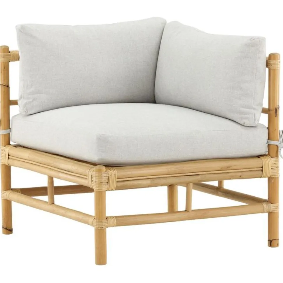 Kulmamoduuli Venture Home Cane -sohvaan, luonnollinen bambu/vaaleanharmaa