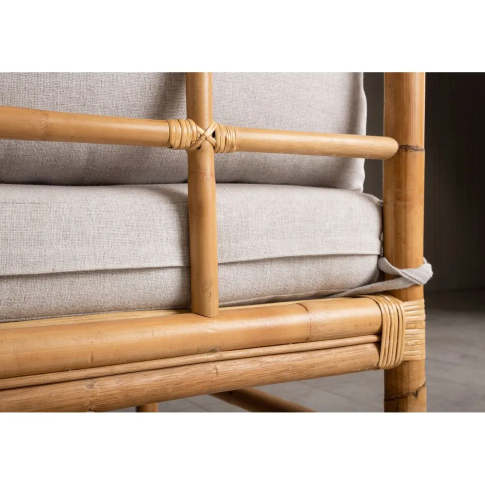 Kulmamoduuli Venture Home Cane -sohvaan, luonnollinen bambu/vaaleanharmaa