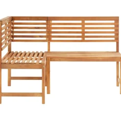 Kulmapenkki 140 cm akaasiapuu