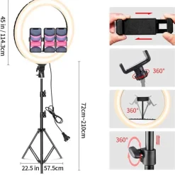 Kuvausvalo Snapsy Ring Light 18" 210cm