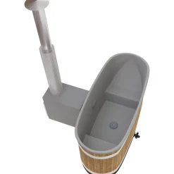 Kylpytynnyri Kirami Original Tiny S Cult-si, 1-2 hlöä, Thermowood/LightGray