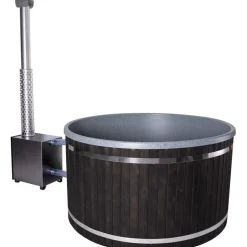 Kylpytynnyri PW-Spa Freetime L 6-8 hlöä musta/mustagraniitti