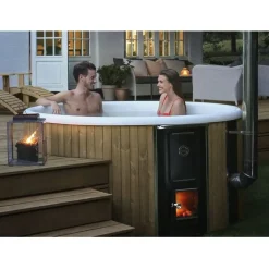Kylpytynnyri Skargards Regal 190 Dualburn, 5-7 hlöä, Thermowood/valkoinen