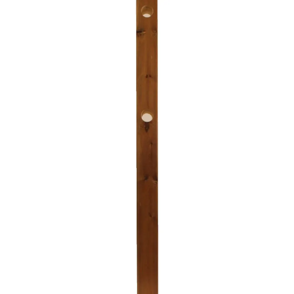 Köysitolppa Piippo 70x70x1000mm, ruskea, kahdella reiällä