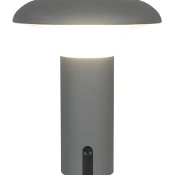 Ladattava pöytävalaisin House Nordic Ramsey, ø17cm, sisä- ja ulkokäyttöön, harmaa