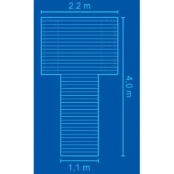 Laituri Pikku-Kuutti, 1.1x2.4m + 2.2x1.6m