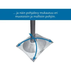 Laituripylväspari Savorak suora eri kokoja