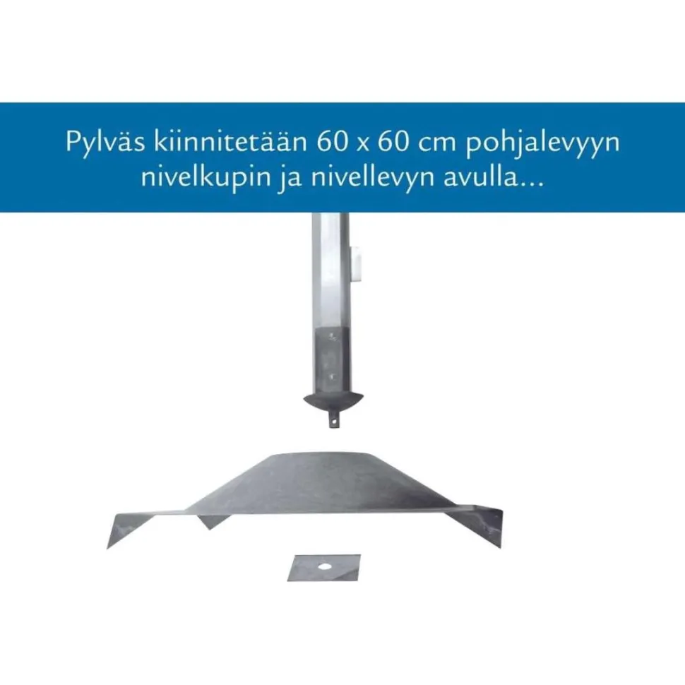 Laituripylväspari Savorak suora eri kokoja