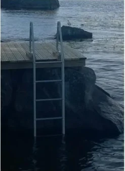 Laituritikkaat 7 askelmaa 195 cm anodisoitu alumiini