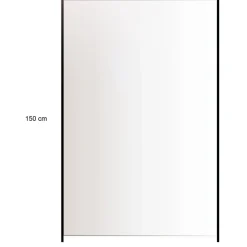 Lasikaidepaneeli Hortus alumiinitolpille 150x100cm kirkas lasi