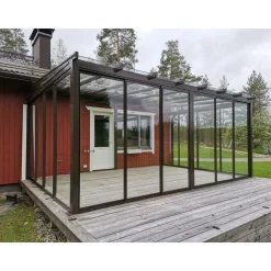 Lasiterassi Maakunnan Lasi 4x2,5 4000x2500 mm eri värejä