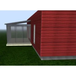 Lasiterassi Maakunnan Lasi 4x2,5 4000x2500 mm eri värejä