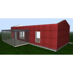 Lasiterassi Maakunnan lasi 6x3 6000x3000 mm eri värejä