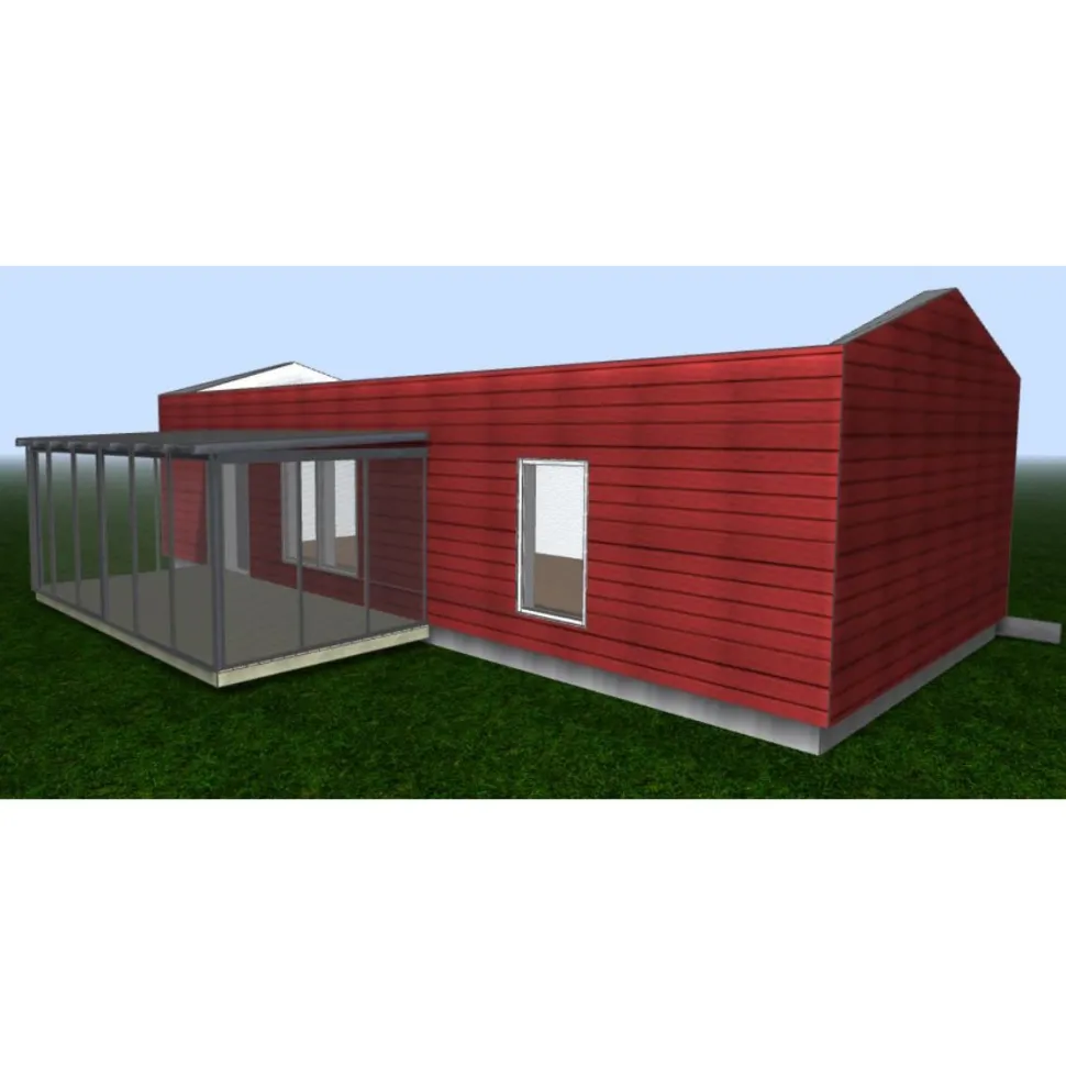 Lasiterassi Maakunnan lasi 6x3 6000x3000 mm eri värejä