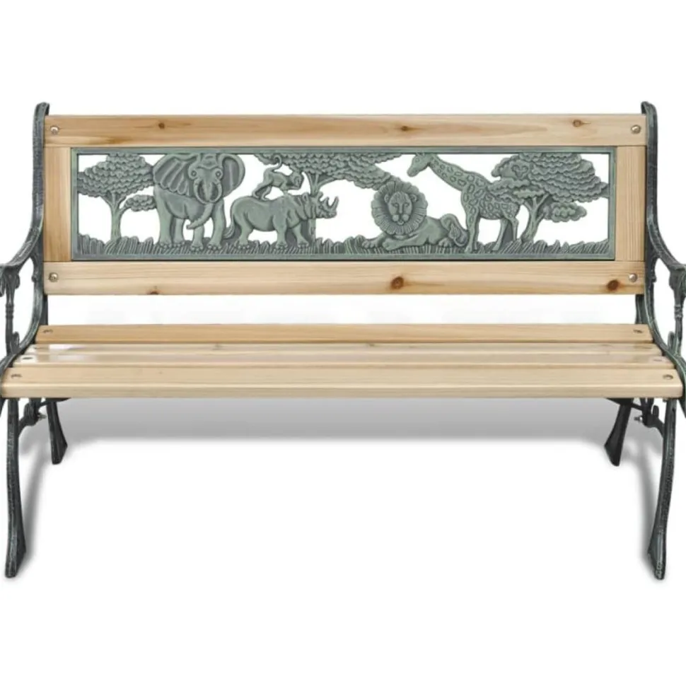 Lasten puinen puutarhapenkki 84 cm