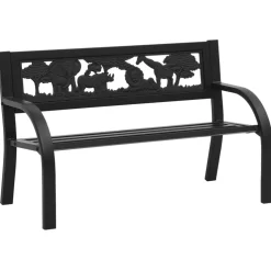 Lasten puutarhapenkki 86 cm teräs