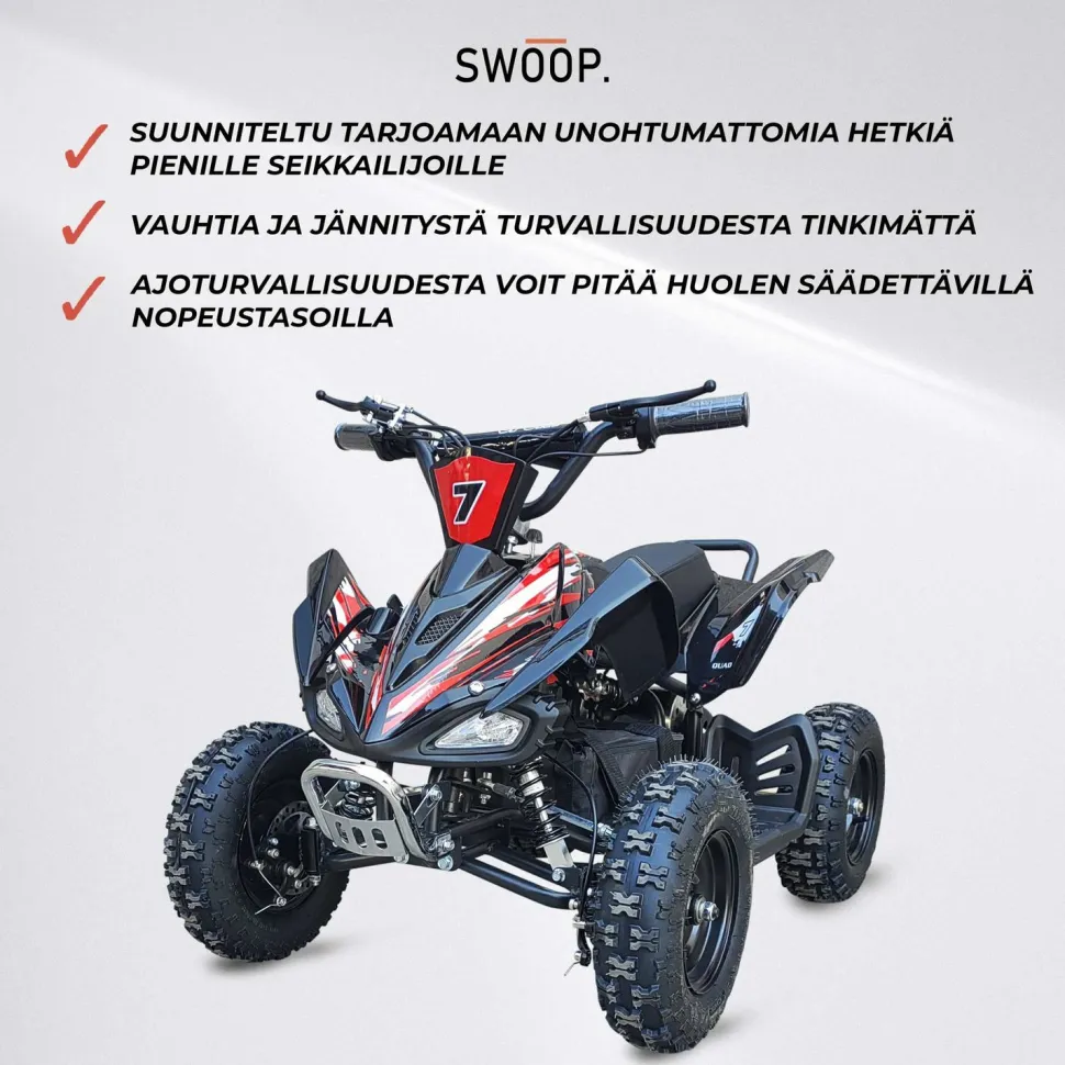 Lasten sähkömönkijä Swoop Adventurer, 1000W