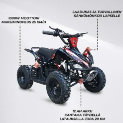 Lasten sähkömönkijä Swoop Adventurer, 1000W