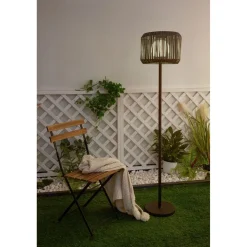 Lattiavalaisin aurinkokennolla Paulmann Pauleen Solar Elegance, IP44, 3000K, musta/harmaa